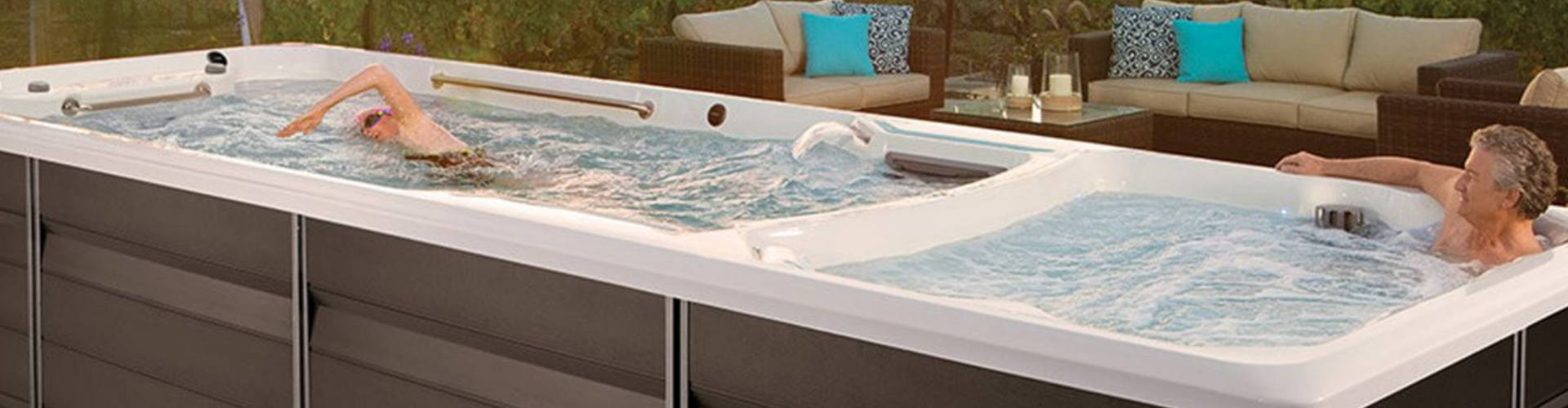 swim spa pool plus hot tub