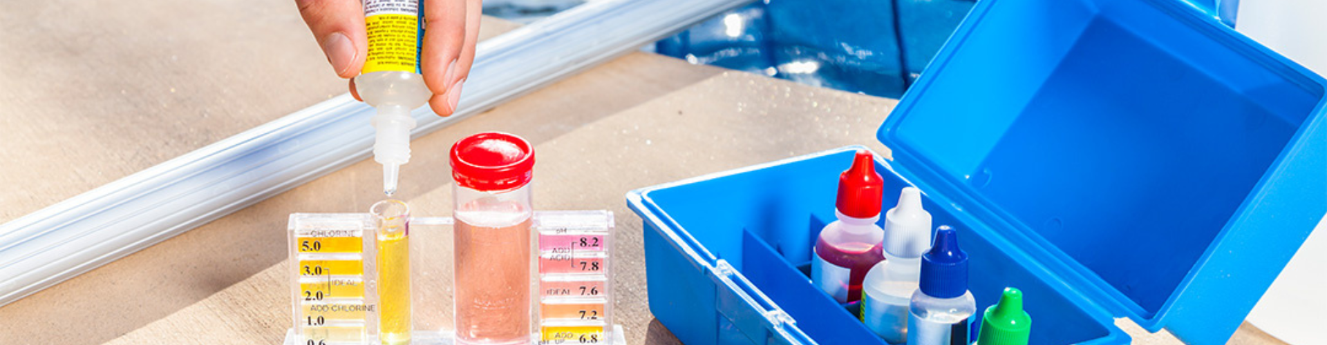 pool and hot tub chemical test kit