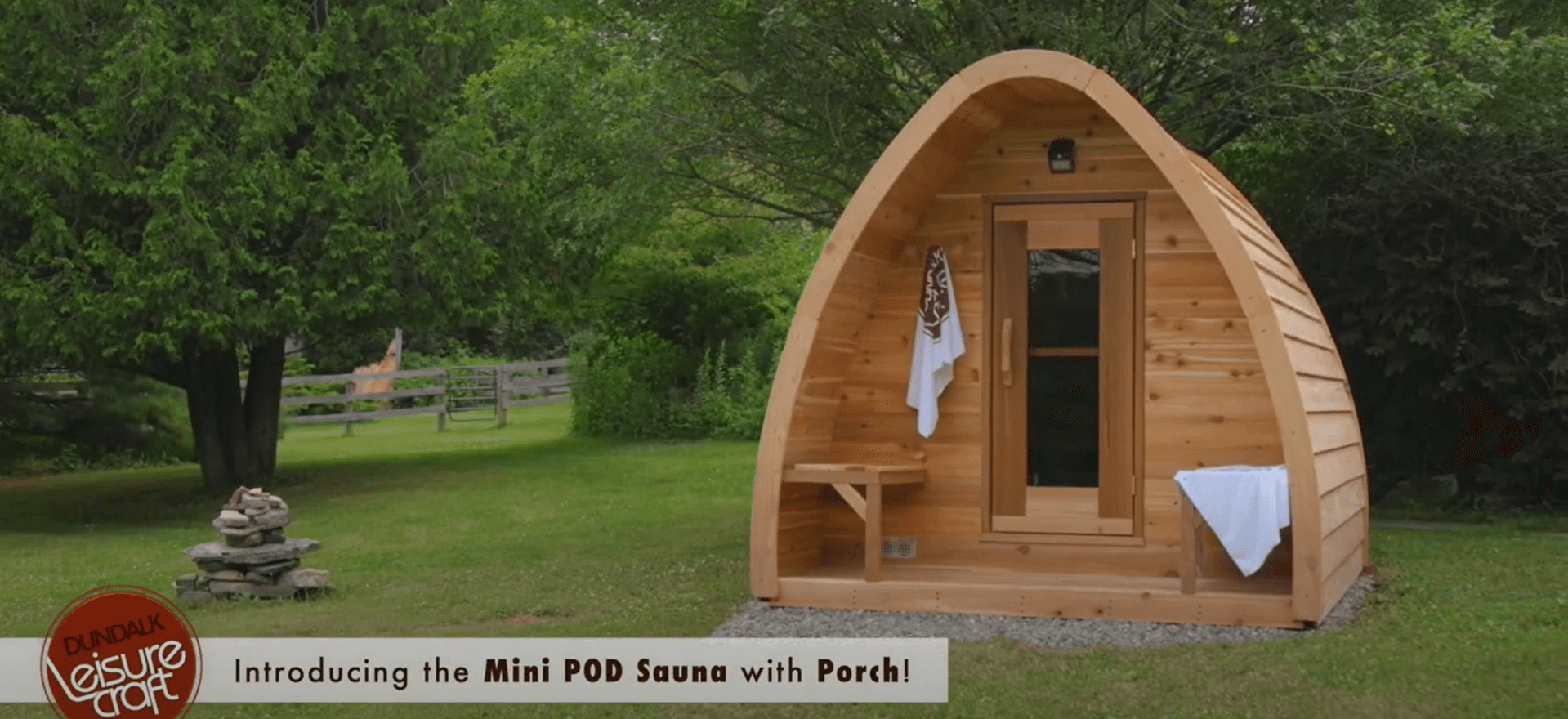 Mini POD Porch Sauna with Porch by Leisurecraft